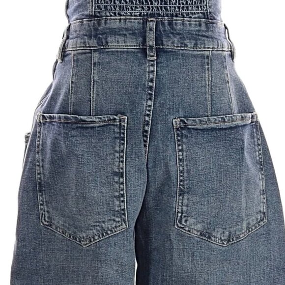 NWT Free People We The Free Je Suis Pret Barrel Jumpsuit Denim $148 - Picture 10 of 15